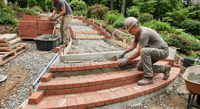 Brick Walkway Installation in West Hartford, CT