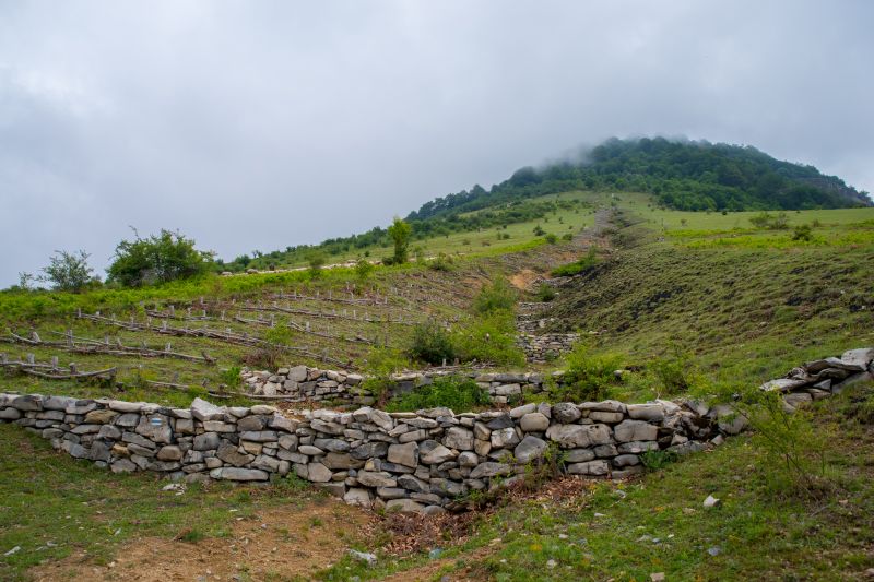 Retaining Dry Stone Wall